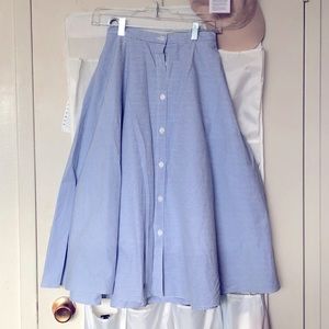 Uniqlo dress shirt style skirt